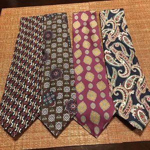 Lot of 4 Nubio Men's Ties Like New Excellent Condition